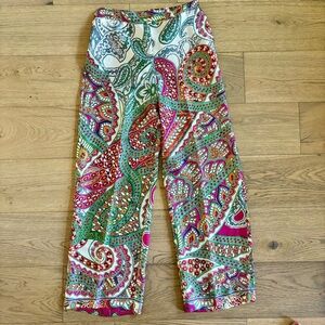Zara colorful pattern summer pants.